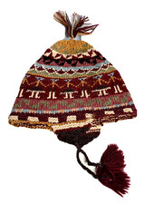 GIRLS Beanie Alpaca Wool Blend Hand Knitted Hat Made in Peru