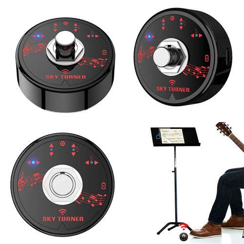 Portable Page Turner Wireless Foot Switch Multifunctional for Tablet Smartphone - Zdjęcie 10 z 12