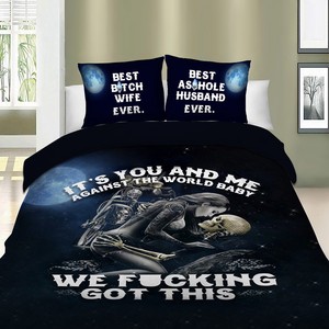 Powerful Skull Bedding Set Quilt Duvet Cover Full Queen King Twin