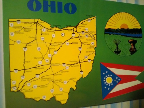 BEAUTIFUL VINTAGE POST CARD THE STATE OF OHIO - Picture 7 of 12