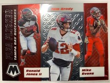 2020 Mosaic Football Tom Brady Ronald Jones Mike Evans Flea Flicker SUPERBOWL LV