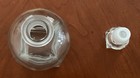 Vintage Made in Italy 10" Tall Clear Large Heavy Glass Decanter with Stopper — photo 7