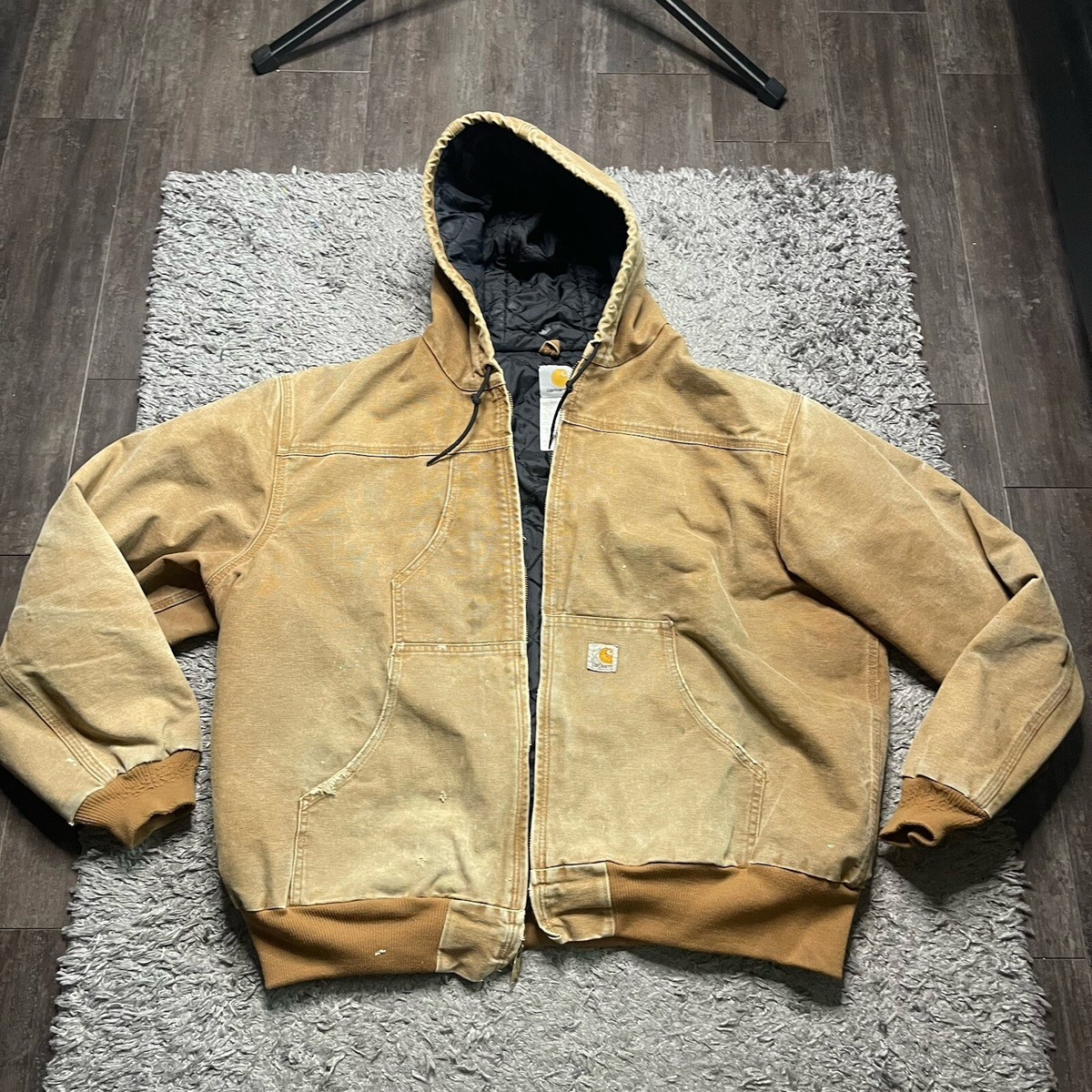 Vintage Carhartt Jacket Mens 2XL XXL Brown Quilt Lined Vintage Carhartt Jacket Mens 2XL XXL Brown Quilt Lined