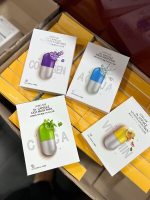 LEBELAGE Dr.Capsule Korea face mask 10 Pcs X 25ml. New with Box