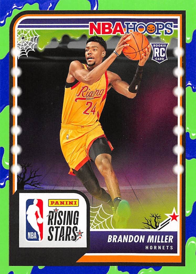 2023-24 NBA Hoops Haunted Hoops Slime Green #298 Brandon Miller RC Rookie 🎃