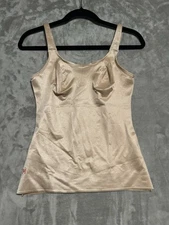 Ruby Ribbon Silky Shapewear Tank Top Women’s 34 Nude Adjustable 