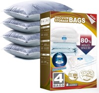 Vakuumbeutel Jumbo XXL 100X80Cm FüR Bettdecken 4 StüCk Aufbewahrungstaschen