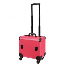 Rolling Makeup Container Portable Makeup Container with Wheels Hard Shell