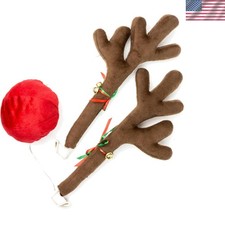 Brand New Reindeer Christmas Car Kit - Standard Style, Brown, with Antlers an...