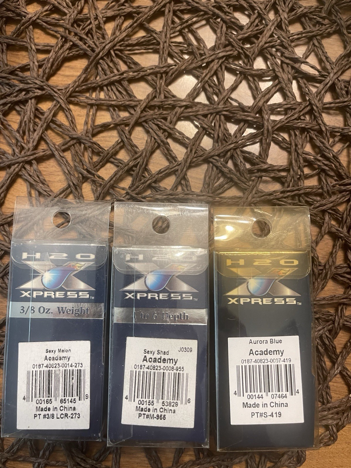 H20 xpress fishing lures - Lot Of 3 - Lipless Crank Bait, 2 - Crank Baits  NOS