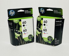 HP 60  N9H63FN Black  Tri-Color Ink Cartridge Combo Pack - 2 Box Lot New