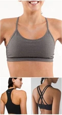 LULULEMON LOT OF 3 Size 8 Activewear Sports Bras Flow Y | Ebb To Train | Energy