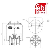 Febi Bilstein Federbalg, Luftfederung 101267