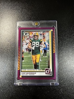 2025 Panini Donruss Season Stat Line Luke Musgrave #268 /500 Packers NFL