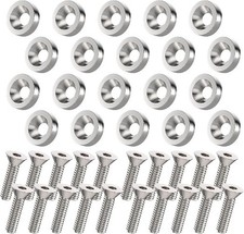 20 Pcs M6 Aluminum Engine Bay Dress Up Kit With Fender Bo Color 20 Pcs Silver