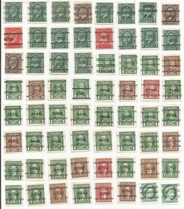 COOL CANADA PRECANCEL PRE-CANCEL STAMP COLLECTION LOT W/ A FEW COILS