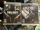 Call of Duty Black Ops 1 and 2 PlayStation 3 PS3 Bundle Lot Combo Both CIB!