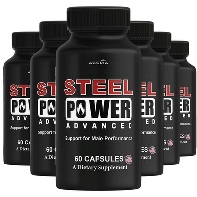 #ad #ad 6 Pack Steel Power Pills for Men Performance SteelPower Supplement Capsules $73.00