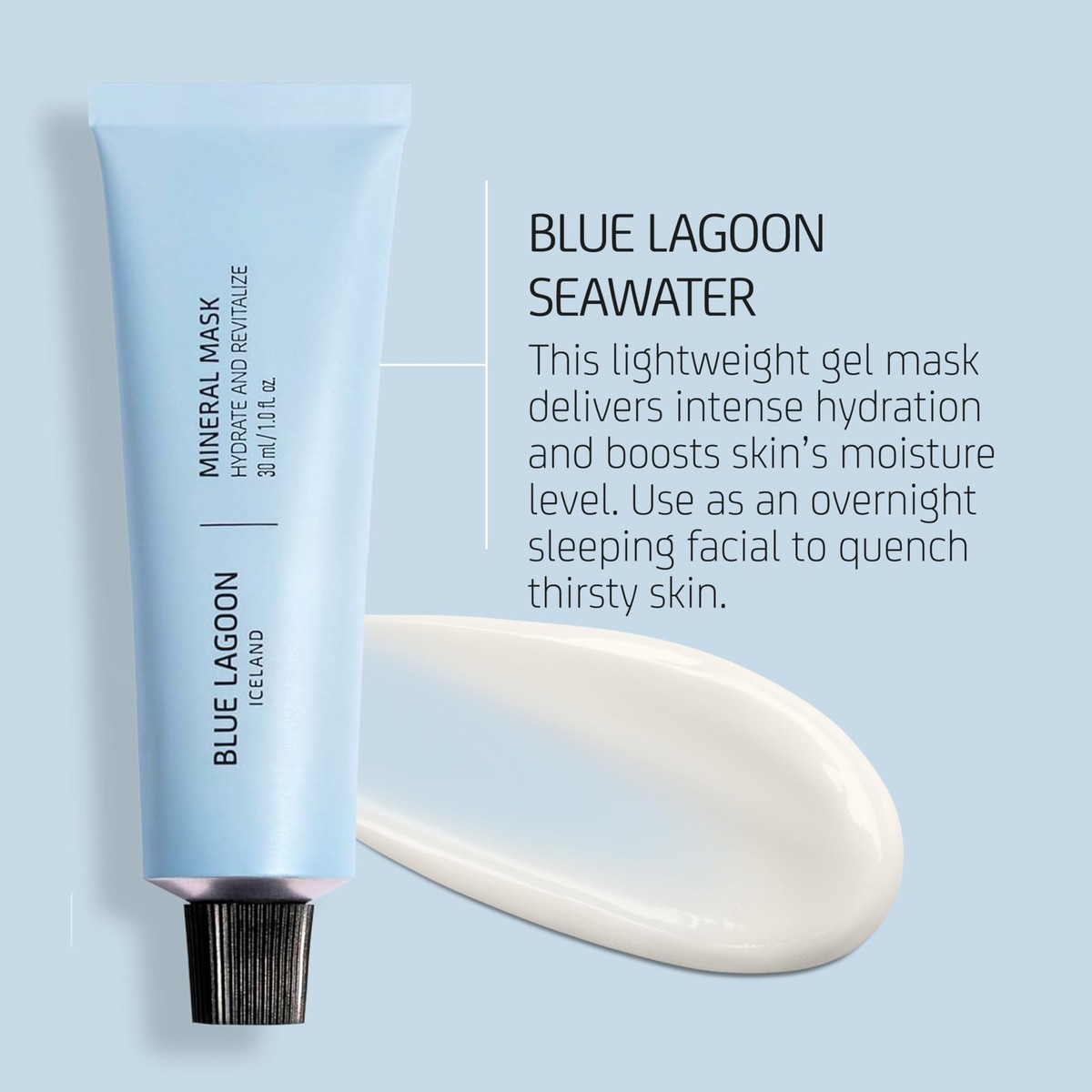 Blue Lagoon Hydrating Overnight Mineral Face Mask Treatment B0BGR2G2DP