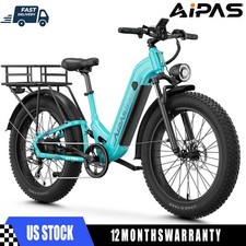 Aipas M1 1800W Electric Bike 26"Fat Tire Mountain 48V e bike 17.5Ah ebike adult