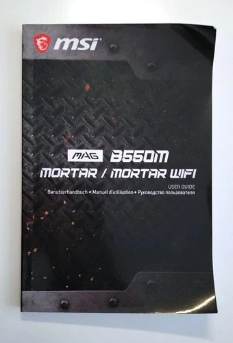MSI B550M MORTAR WIFI Motherboard Manual