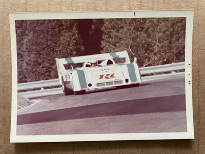 Vintage Color Photo 1973 MID-OHIO Can-Am #16 Race Car George Follmer #19