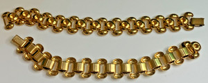 3 GOLD TONE Bracelet Blanks Forms For Rhinestones Stones