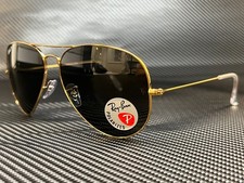 RAY BAN RB3025 919648 Gold Aviator 58 mm Unisex Polarized Metal Sunglasses
