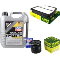 Mann Inspektionspaket 5L Liqui Moly Top Tec 4100 5W-40 FüR Opel Antara 2.4
