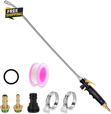 #ad #ad 29#x27;#x27; Sprayer Wand Replacement 1 4quot; amp; 3 8quot; Brass Barb Universal Stainless $17.86