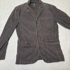 Gap Men's Brown Blazer Jacket Size S Button Front Notch Collar Lined Pockets