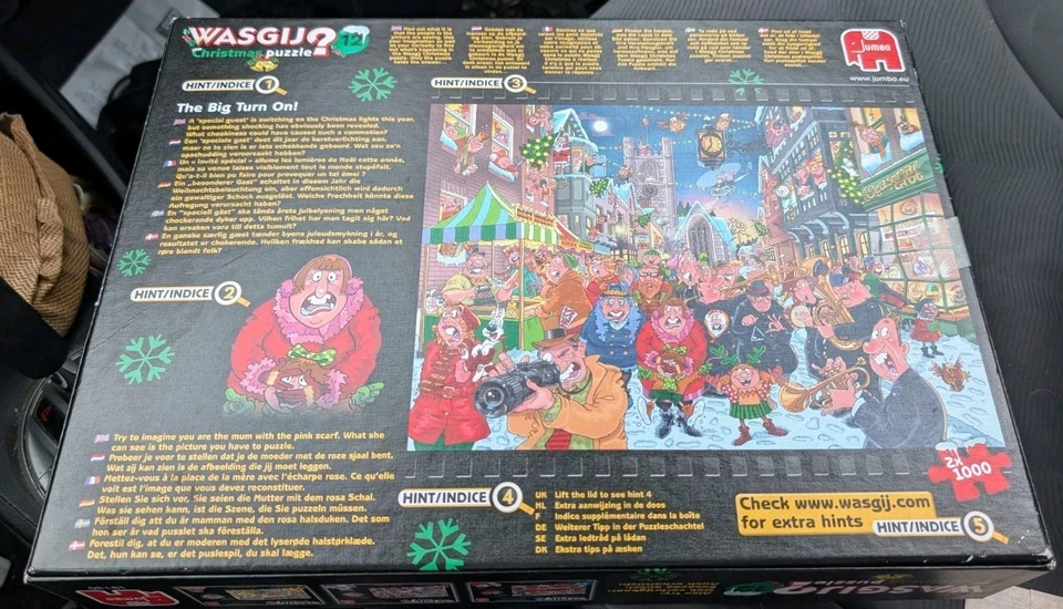RARE Wasgij Christmas 12 - The Big Turn On! (2x1000 pieces) - Image 2 of 4