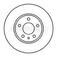 BORG & BECK BBD4913 Brake Disc Rear Fits Alfa Romeo 147 156 164 Fiat Lancia
