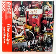 Coca-Cola - "Coke Adds Life to Everything Nice!" - 2000 Piece Puzzle - New 1991
