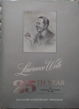 LAWRENCE WELK 25TH. ANNIVERSARY SOUVENIR PROGRAM BOOKLET WITH MENUS FROM HIS INN