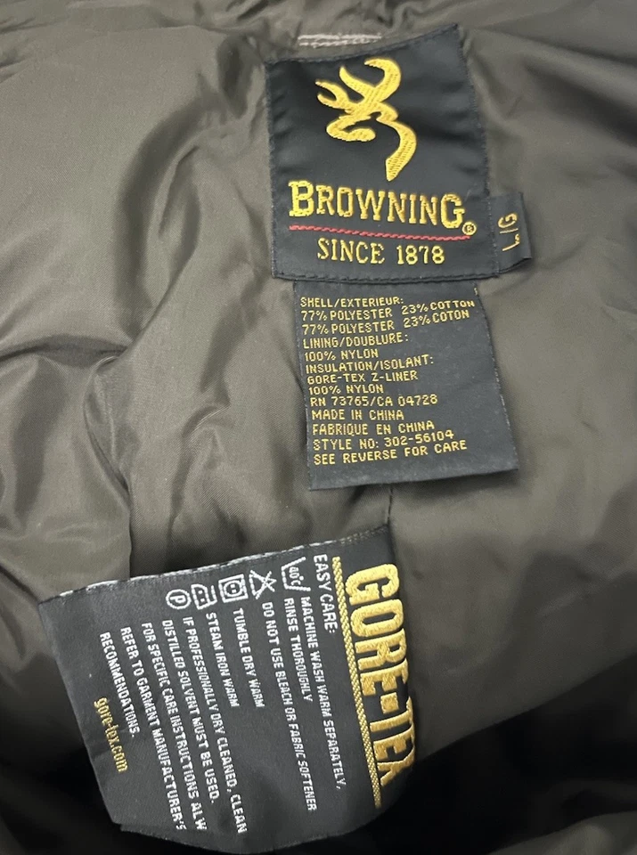 Browning Gore-Tex Camouflage Pants Ghillie Suit Green Camo Men’s Large Hunting - Image 4 of 4