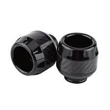 1 Pair of Carbon Fiber Motorcycle Front Fork Frame Sliders Crash for Most of