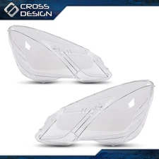 Pair Headlight Lens Cover For 2009-2013 Mercedes-Benz E Class W212 E350 E500 E63