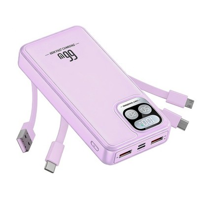  60000mAh 66W Power Bank Fast Charging Portable Charger 