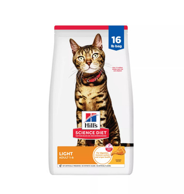 Hill's Science Diet Light Adult Dry Cat Food - Chicken 16 Lb