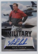 2024 Leaf Exotic Military Air Force Crystals 1/3 Nick Saban #MA-NS1 Auto ob9