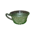 Anchor Hocking Green Miss America Cup Vintage Uranium Glow. Depression Glass