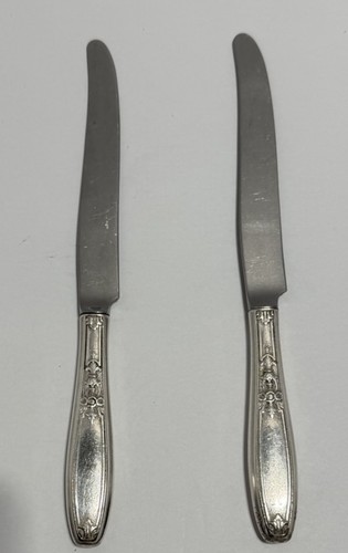 Lot Of 2 - 9” Silverplate Dinner Knives - 1847 Rogers Bros - Ambassador