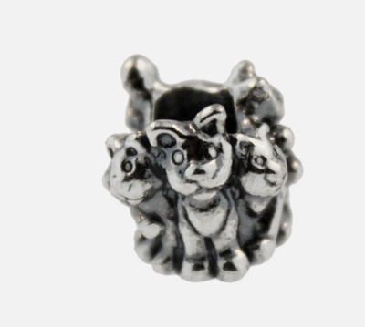 Echte Trollbeads Sterlingsilber 11354 Familie von Kätzchen