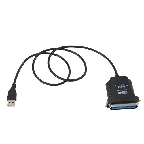 Parallel Port DB36 Printer USB Express Card Converter Adapter Black K7G2 - Afbeelding 3 van 6