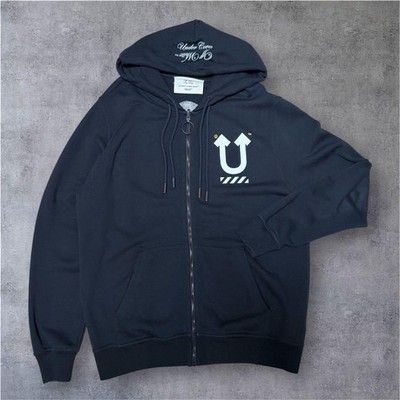 UNDERCOVER x OFF-WHITE Reversible Zip-Up Parka M Skull Arrow Logo GoodCond