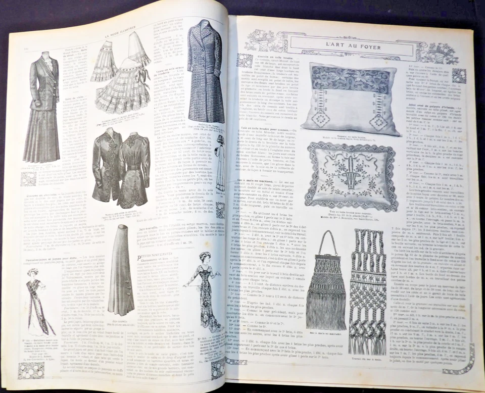 La Mode Illustree-Journal De La Famille-13 February, 1910, No. 7 French Fashion. Foto 3 de 4