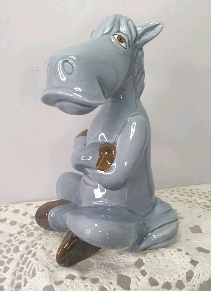 Comical Grey Donkey Figurine Bone China 15cm High Unmarked  - image 2 of 4
