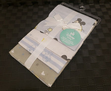 Disney Baby Boys Receiving Blankets 4 Pack Mickey Mouse Soft Swaddle Set