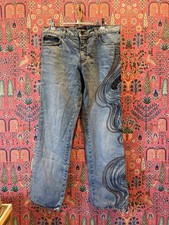Rare Vintage Archival Roberto Cavalli jeans. Made in Italy Small